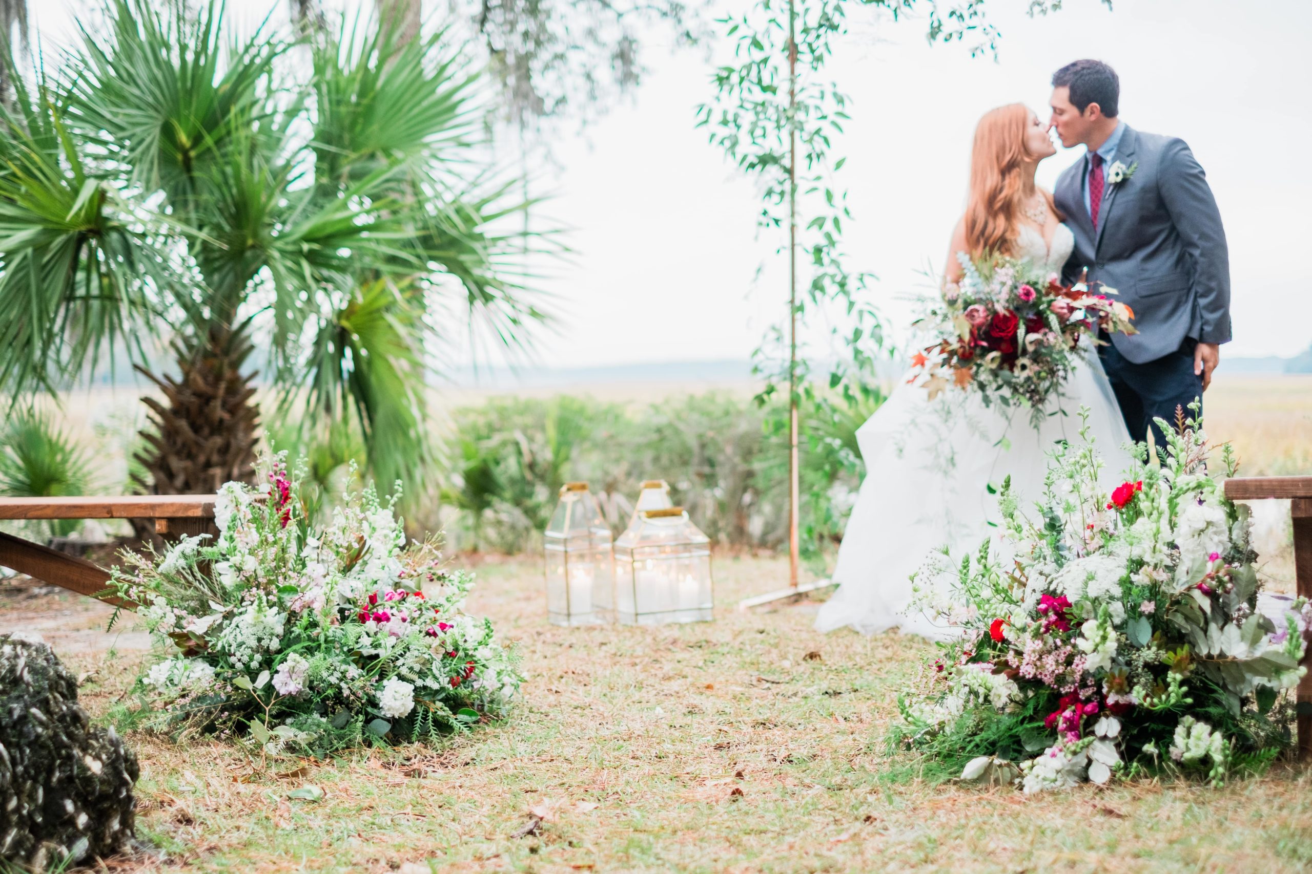 Trish Beck Events | Lowcountry Wedding Blue & Red Shoot | IVS Photography